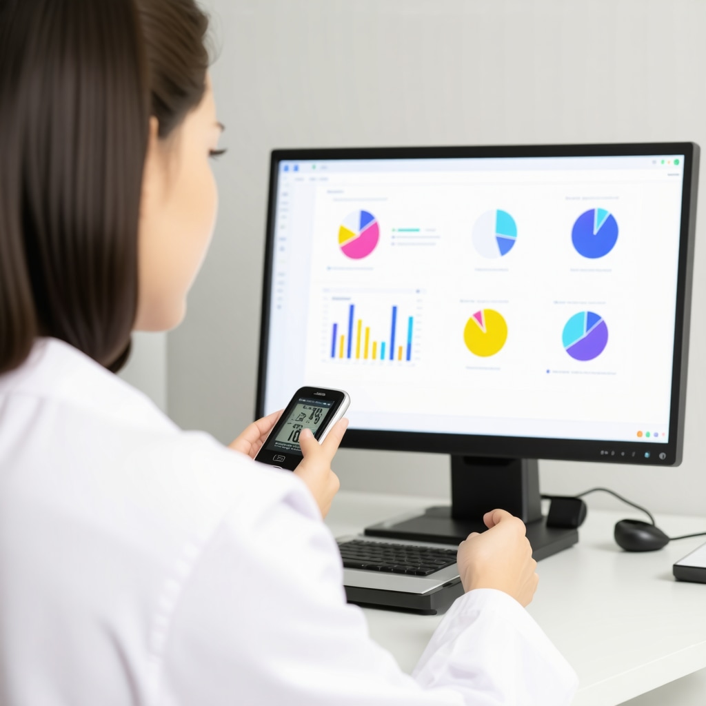 Healthcare provider explaining CGM data and personalized nutrition plan to patient receiving tirzepatide therapy