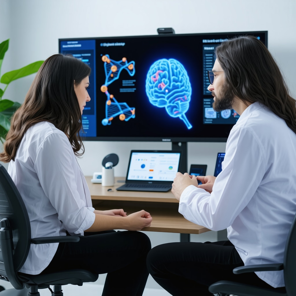 New Jersey patient consulting with doctor about personalized GLP-1 agonist therapy involving genetics, neurobehavioral treatment, and delivery options