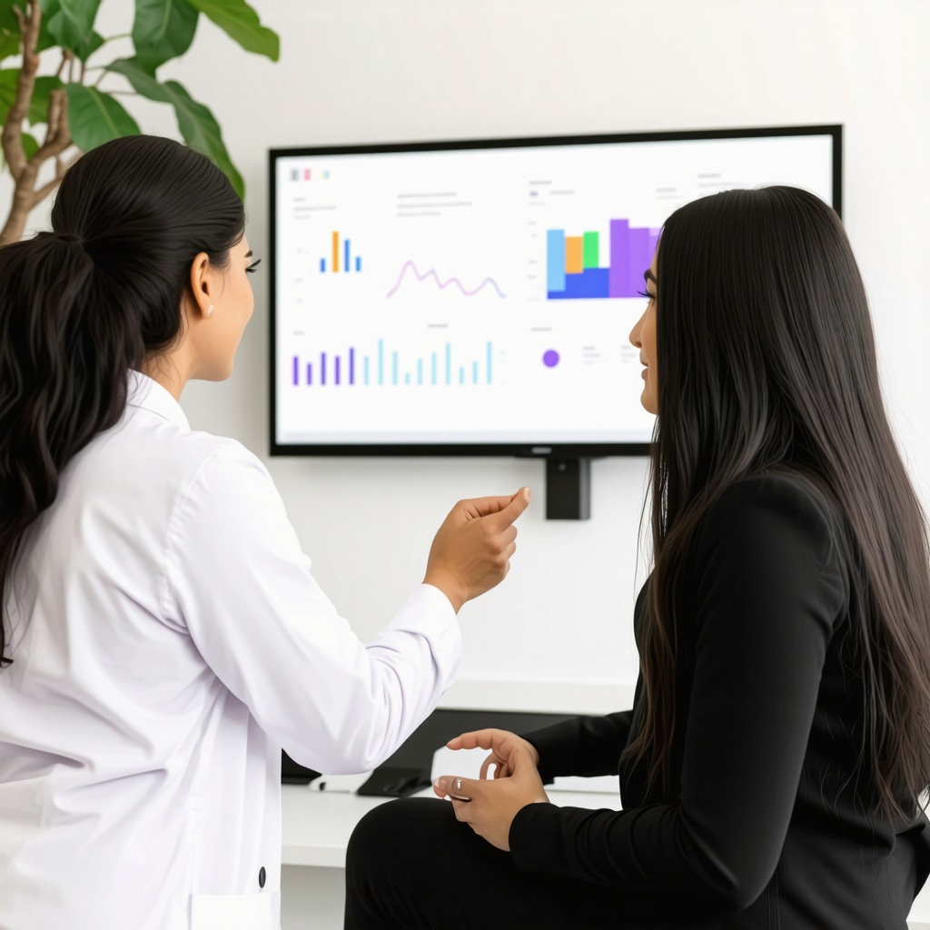 Physician discussing Tirzepatide dosing and monitoring with patient in New Jersey clinic