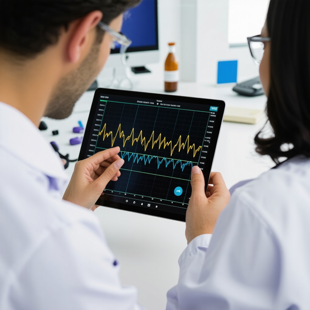 Doctor reviewing genetic and metabolic data with patient for personalized tirzepatide treatment