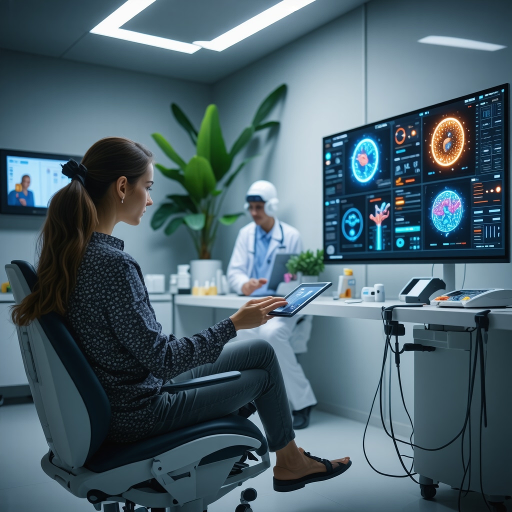 Patient and doctor using digital health tools and genetic data for personalized Tirzepatide weight loss treatment in New Jersey