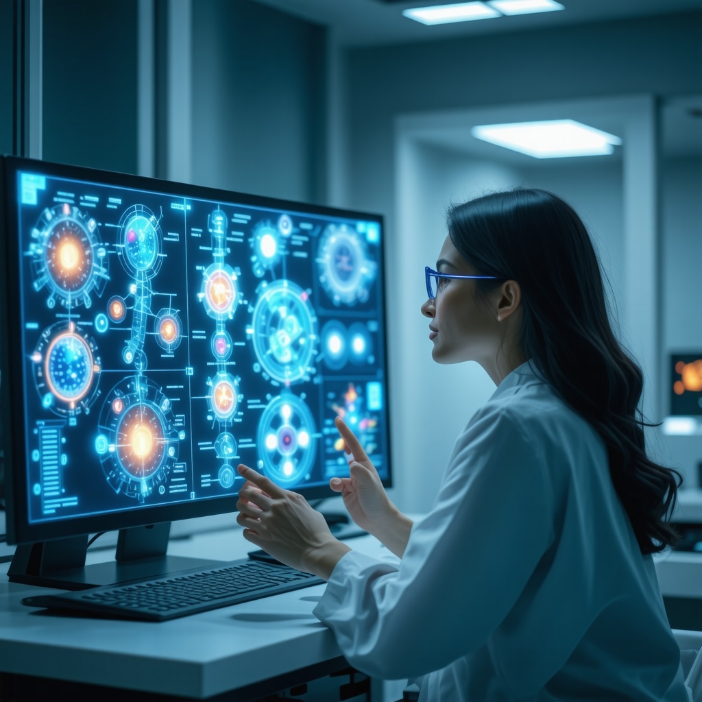 Physician reviewing genomic and metabolic data for personalized Tirzepatide treatment in a clinical consultation