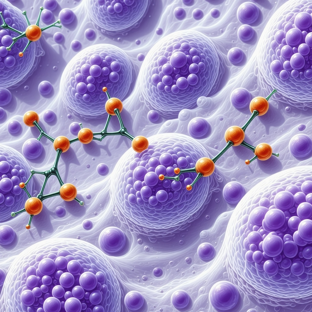 Illustration of tirzepatide binding to GLP-1 and GIP receptors affecting metabolic pathways with New Jersey healthcare context