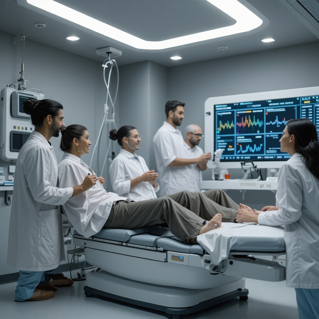 AI-powered digital health monitoring devices tracking Tirzepatide treatment metrics in a New Jersey clinical setting