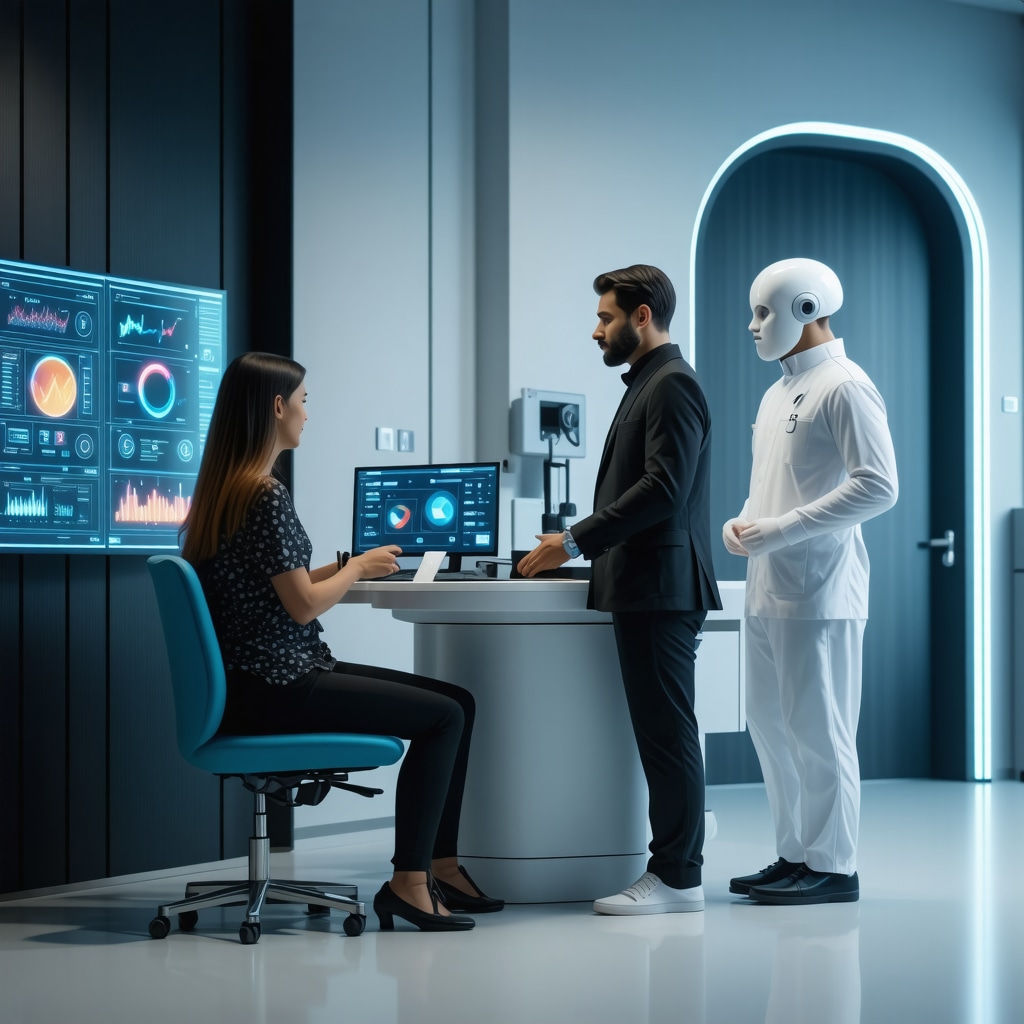Patient receiving personalized tirzepatide therapy with AI biomarker analysis in a New Jersey clinic