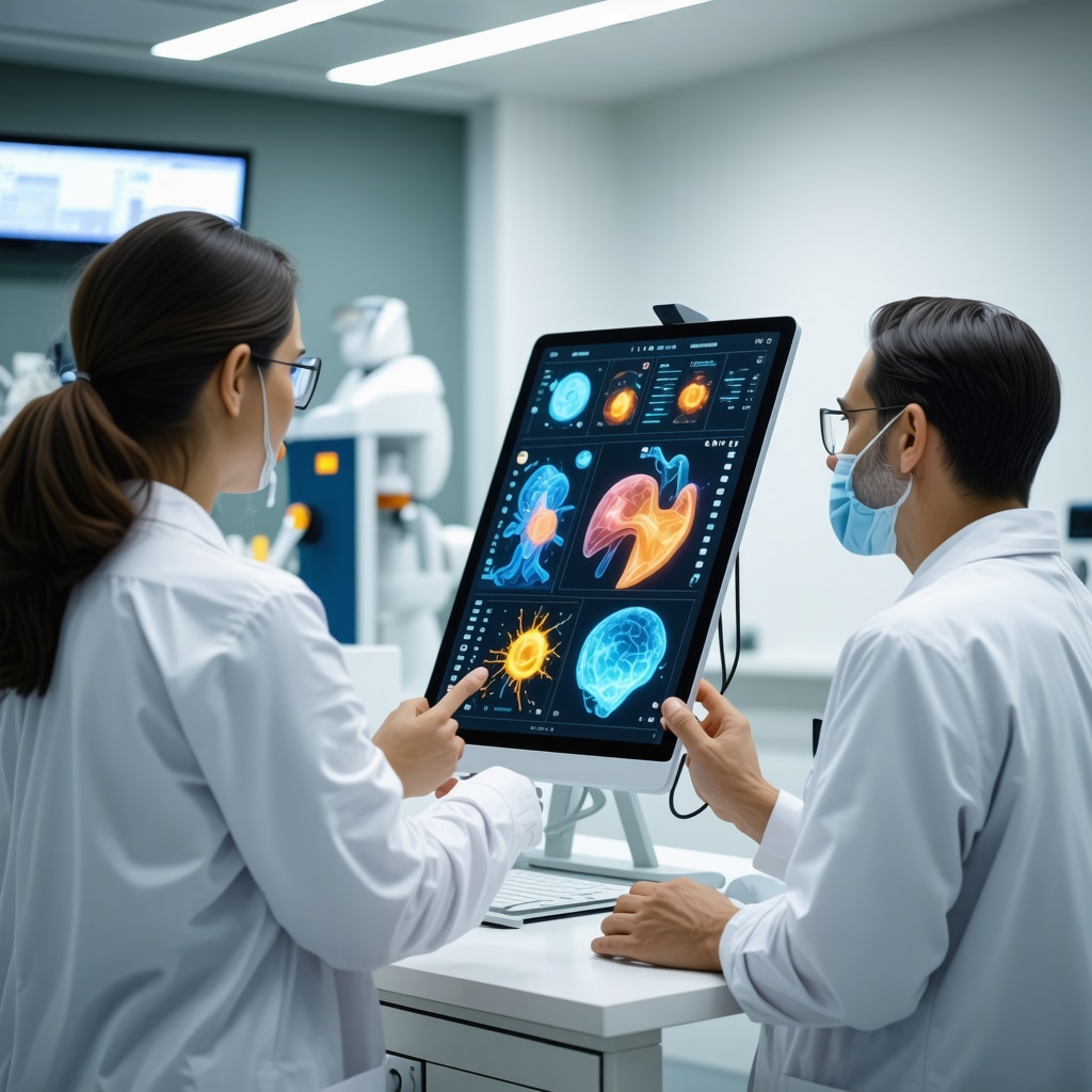 Healthcare professional monitoring biometric data with digital tools alongside patient telehealth interaction