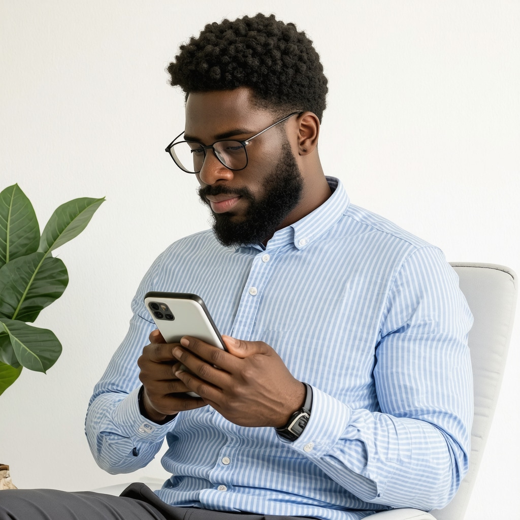Patient using digital app for Tirzepatide treatment monitoring and telemedicine support