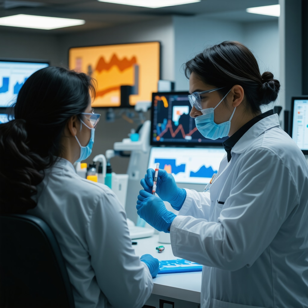 Healthcare provider using digital devices to optimize Tirzepatide treatment for obesity