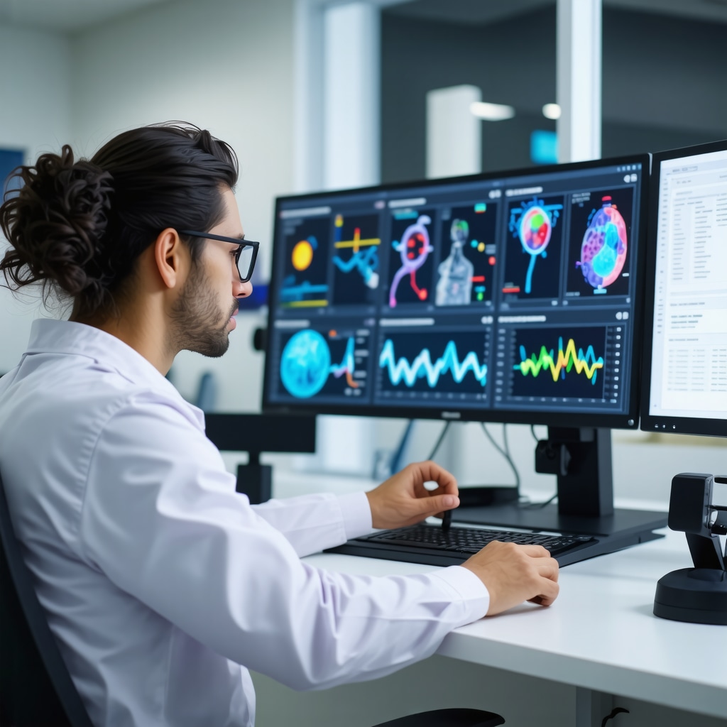 Physician reviewing digital health data and biomarker analytics for personalized tirzepatide treatment in New Jersey