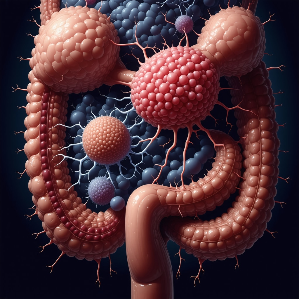 Illustration showing gut microbiota and Tirzepatide interaction in metabolic pathways for obesity management