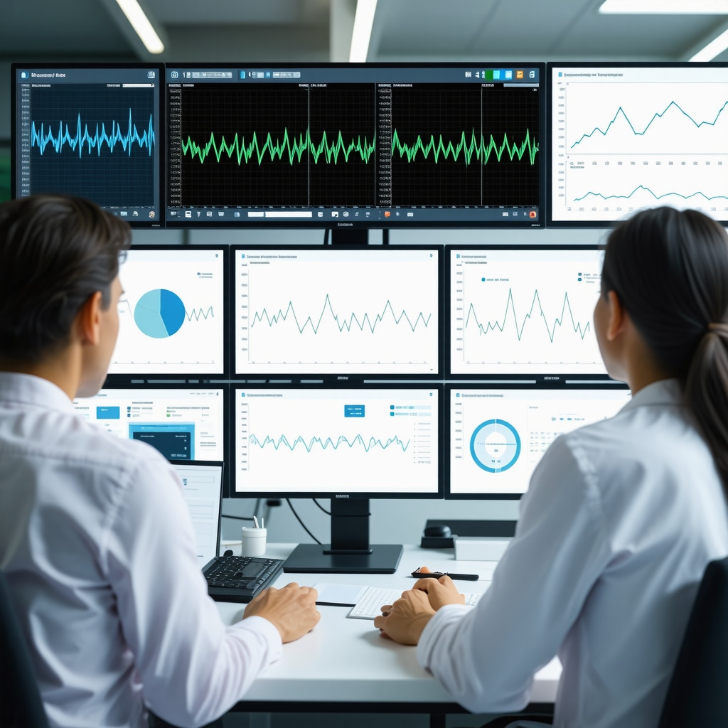 Healthcare professionals analyzing metabolic and pharmacokinetic data for tirzepatide dosing optimization