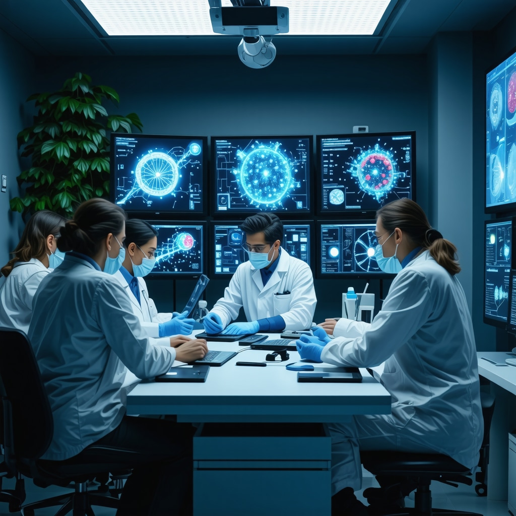 Medical professionals reviewing AI-generated and genetic data to personalize tirzepatide weight loss treatment in New Jersey