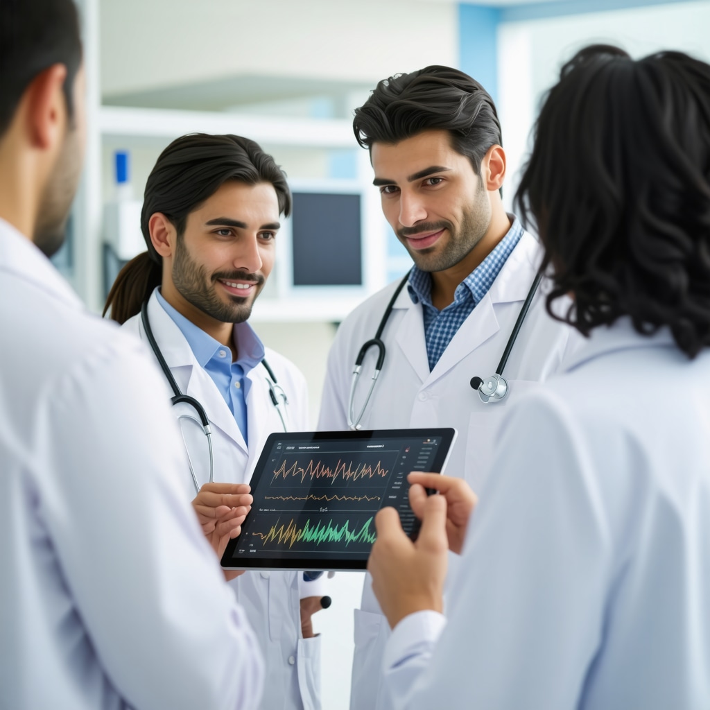 Medical professionals collaborating on Tirzepatide dose optimization and patient management
