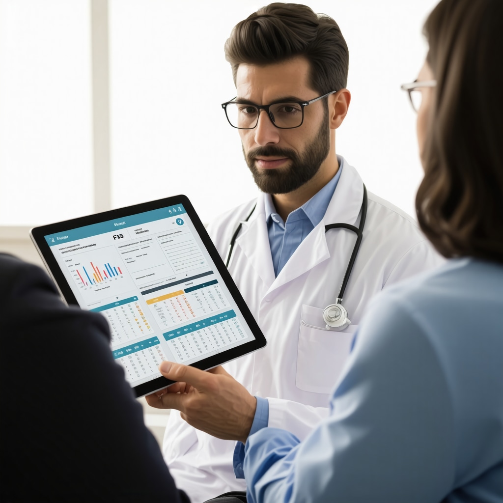 Physician and patient reviewing tirzepatide dosing and metabolic data in New Jersey clinic