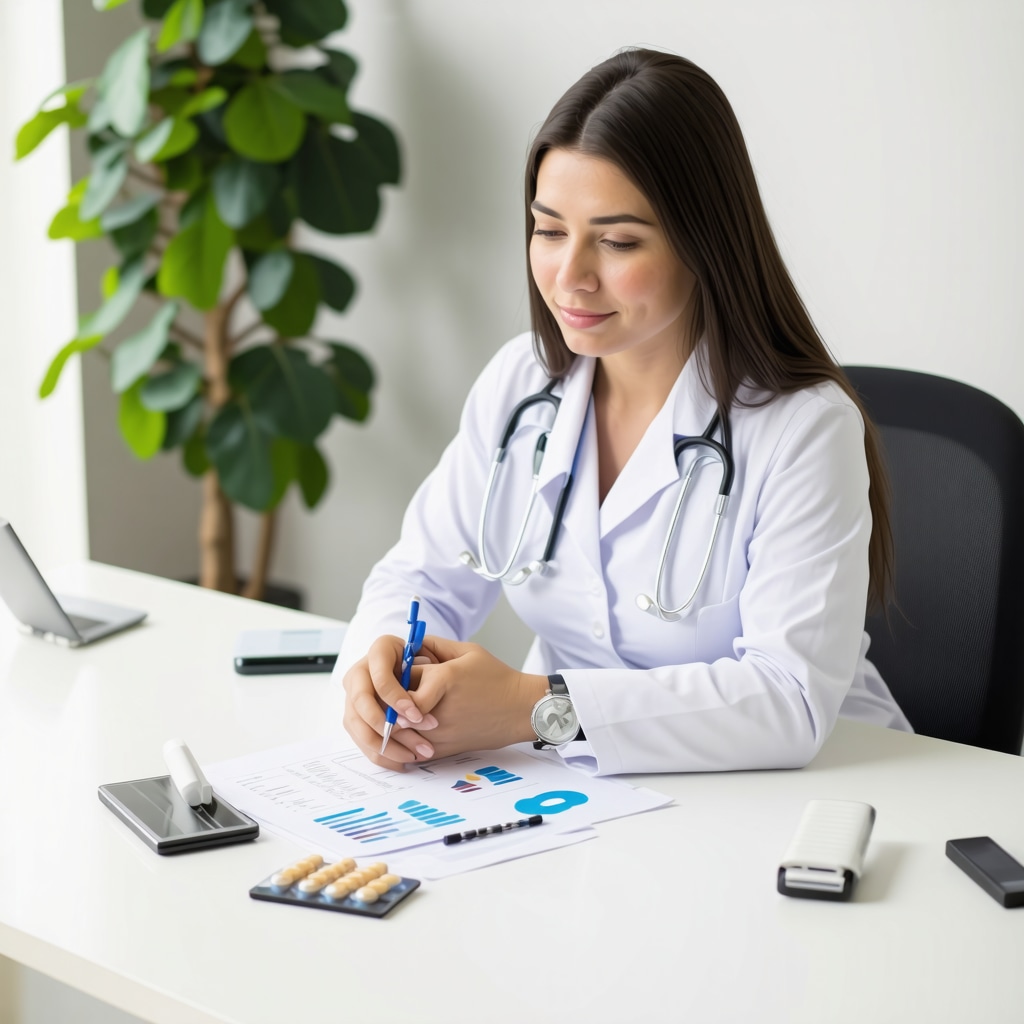Doctor discussing tirzepatide weight loss plan with patient in New Jersey clinic