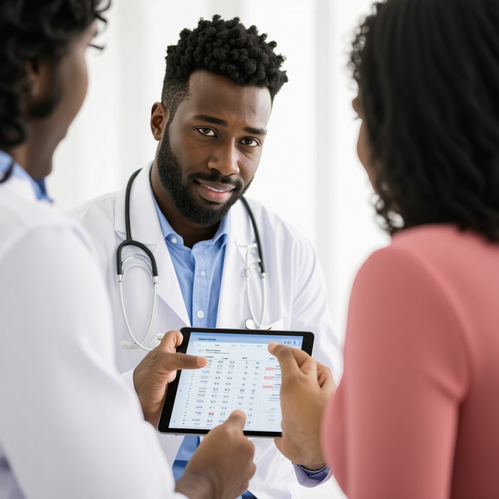 Physician and patient review genetic and hormonal data for customized Tirzepatide therapy in NJ clinic