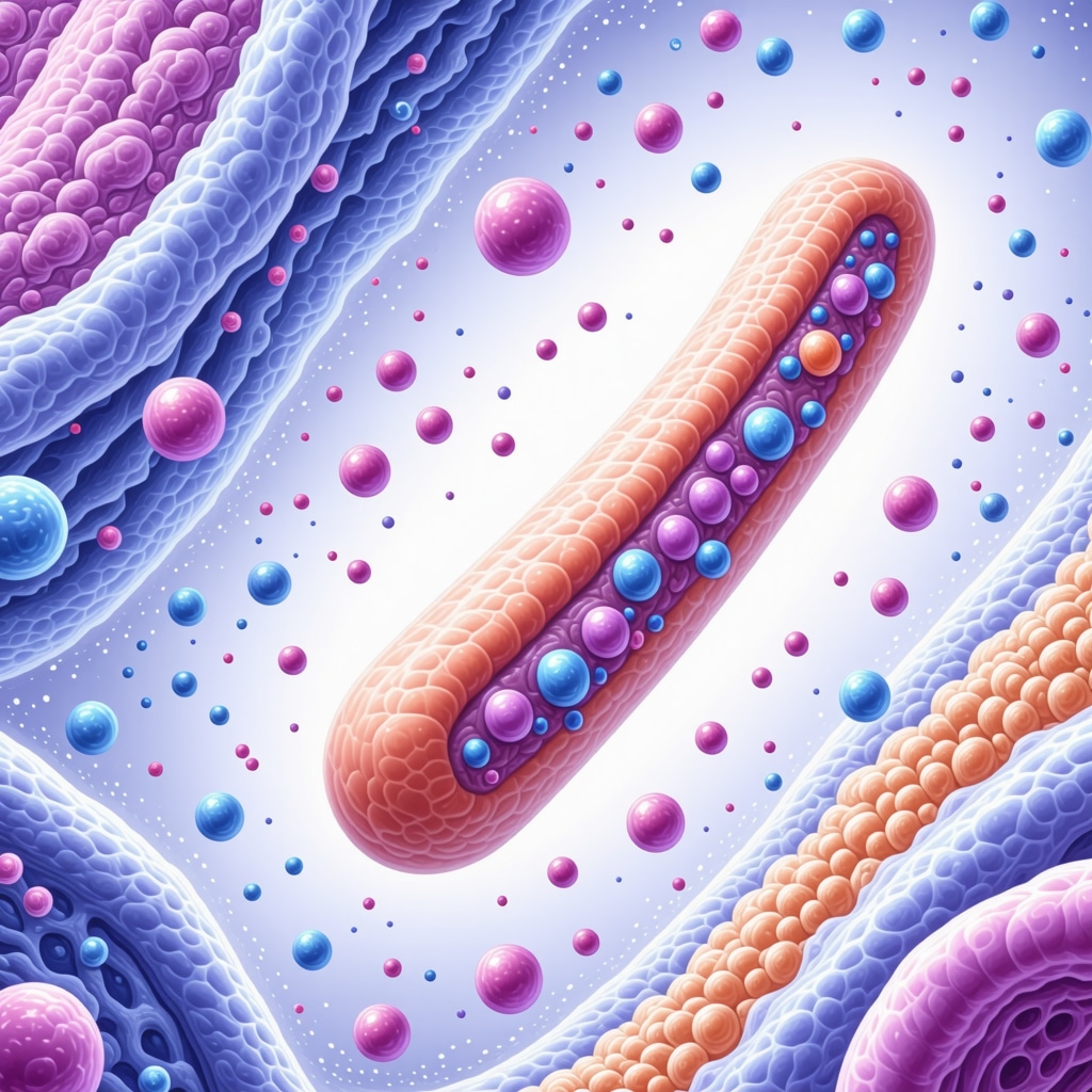 Illustration of tirzepatide pharmacogenomic pathways in fat tissue showing receptor variants and mitochondrial activation