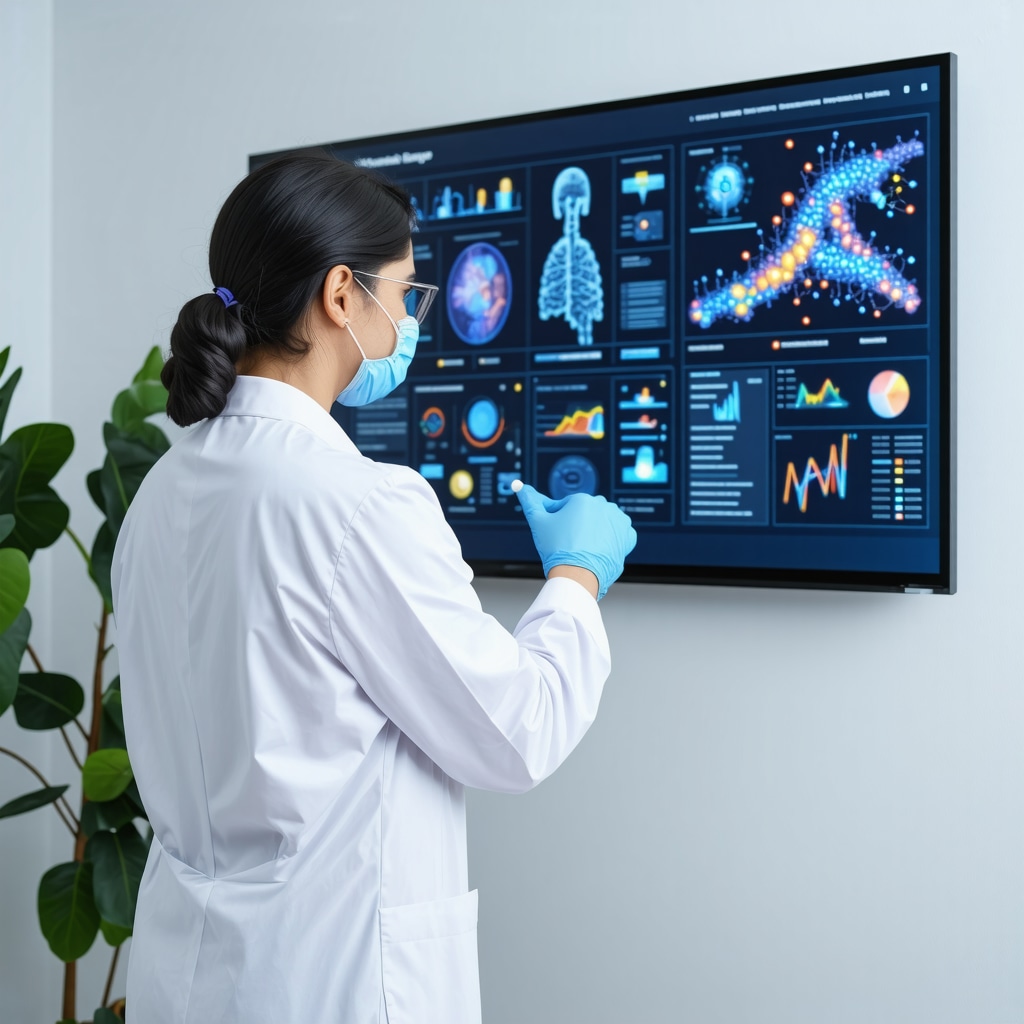 Doctor analyzing genetic and AI-driven health data for personalized Tirzepatide weight loss treatment in New Jersey