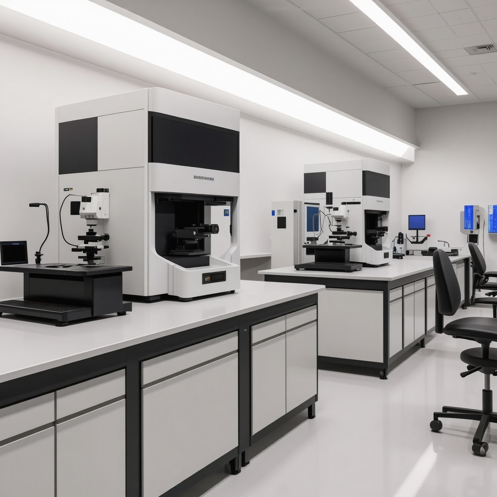 Clinical laboratory setting showing genetic sequencing and biomarker testing relevant to personalized Tirzepatide therapy