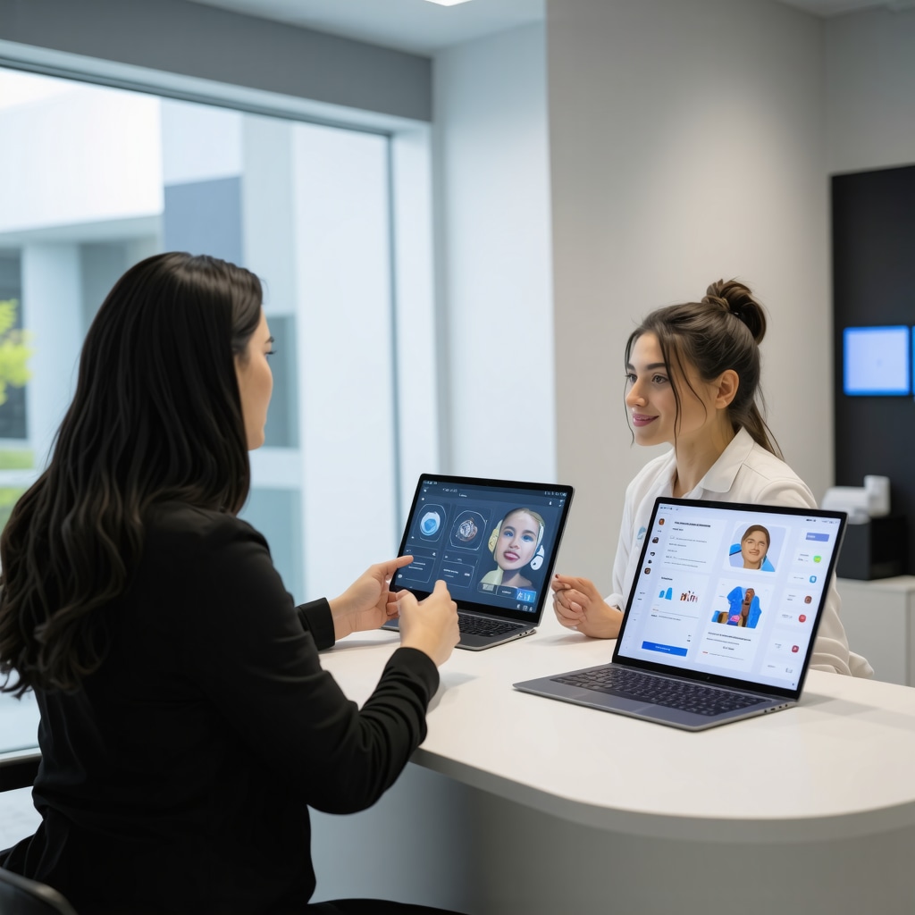 Patient consulting with doctor in a New Jersey clinic using genetic testing and digital health apps for personalized tirzepatide weight loss treatment