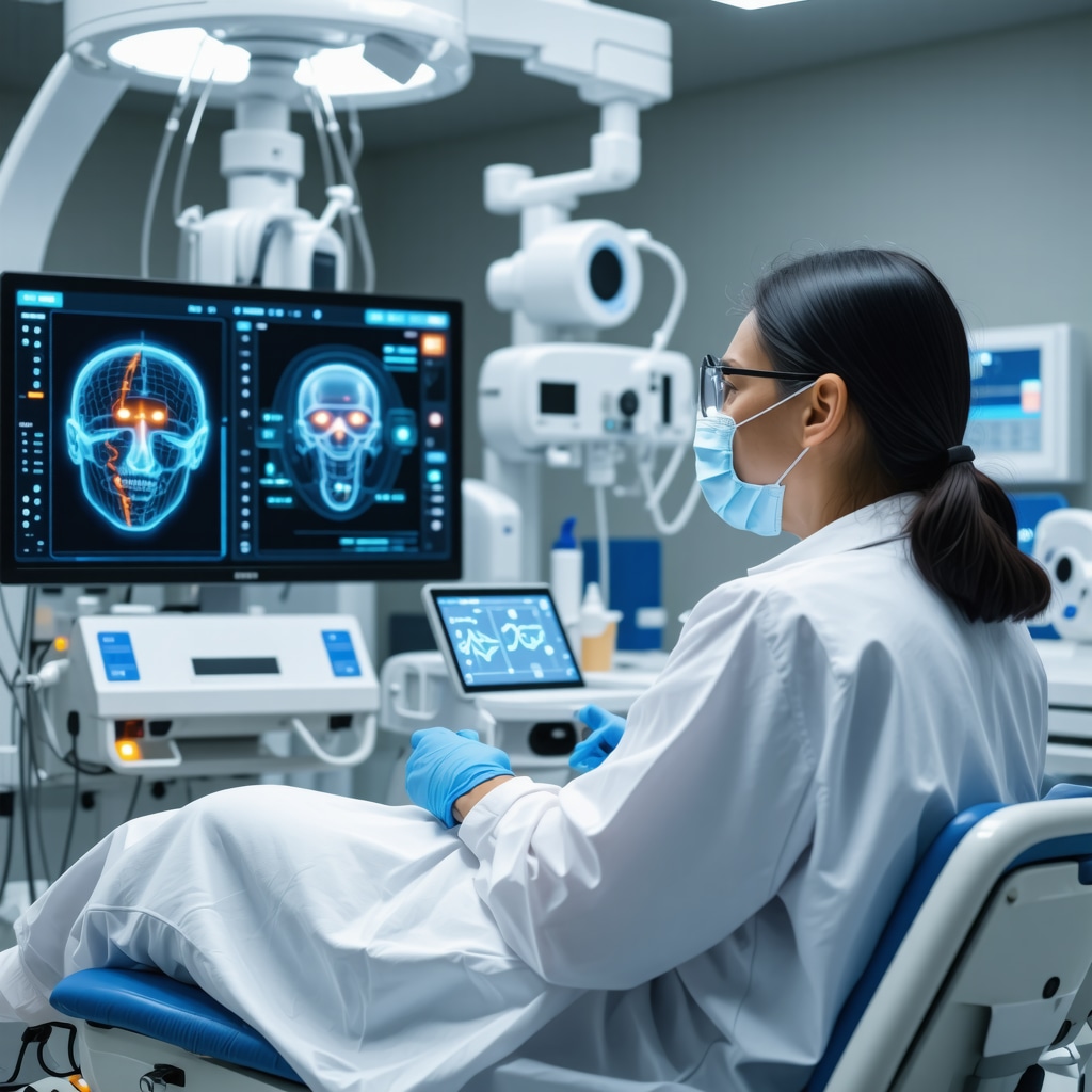 Physician using digital health technology to monitor Tirzepatide patient remotely for safety and personalized dosing