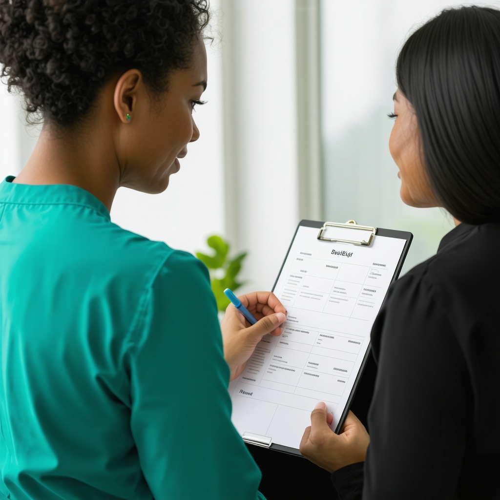 NJ healthcare provider and patient reviewing weight loss plan together