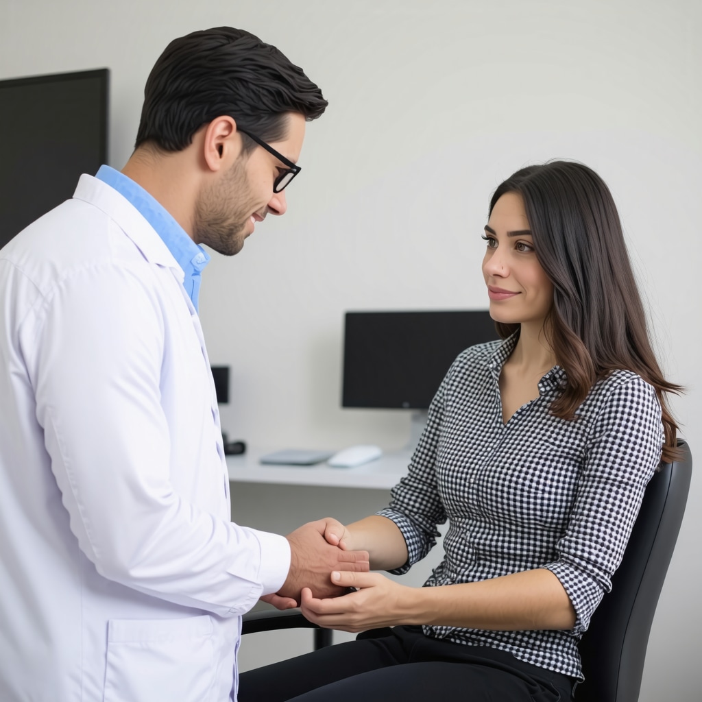 Doctor discussing tirzepatide injection plan with patient in NJ clinic
