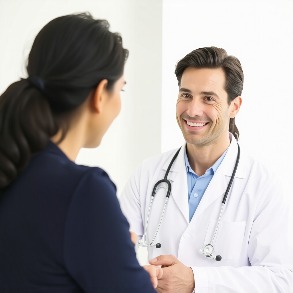 Doctor discussing Tirzepatide treatment options with patient in New Jersey clinic.