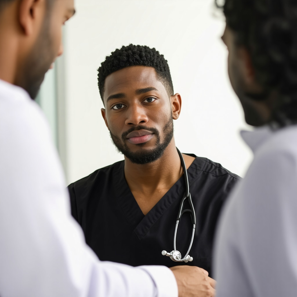 NJ doctor explaining Tirzepatide treatment options to patient in clinic