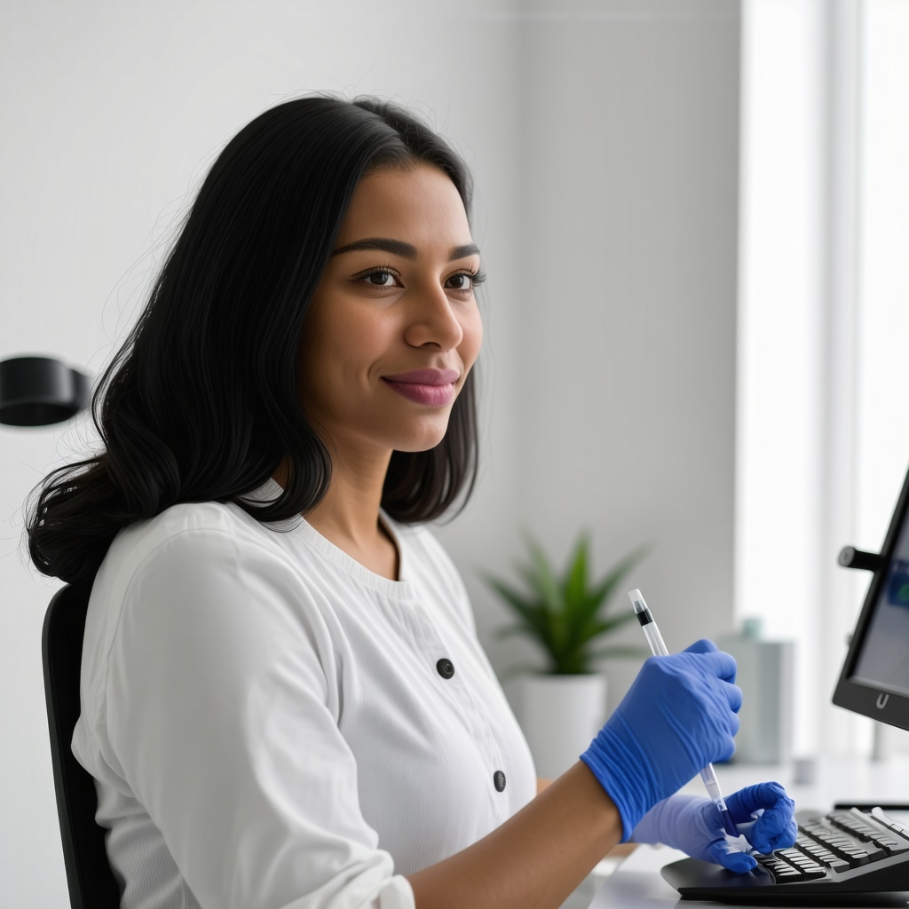 Genetic testing and metabolic analysis being performed in a NJ clinic for personalized Tirzepatide treatment