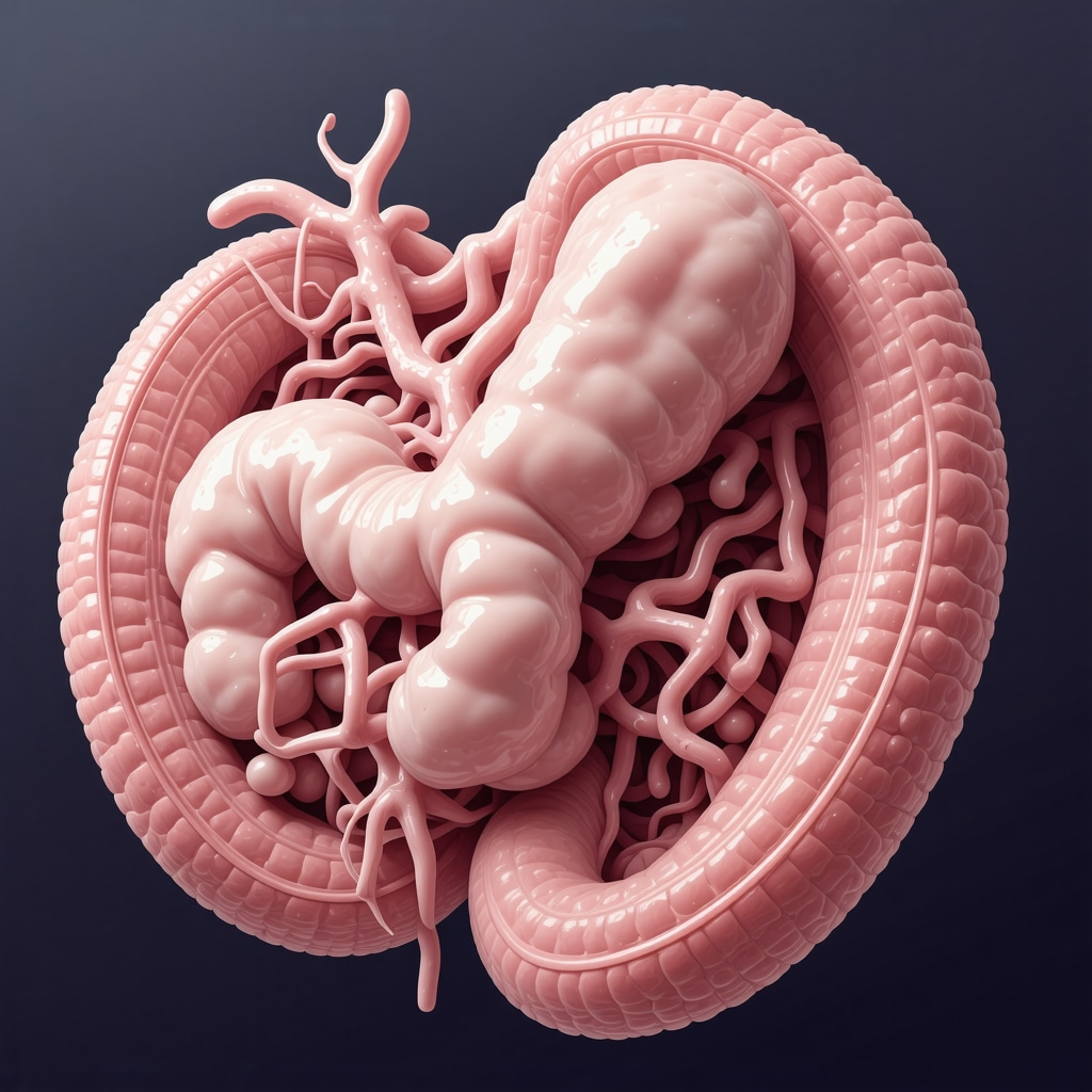 Illustration showing gut bacteria and metabolic pathways supporting weight loss