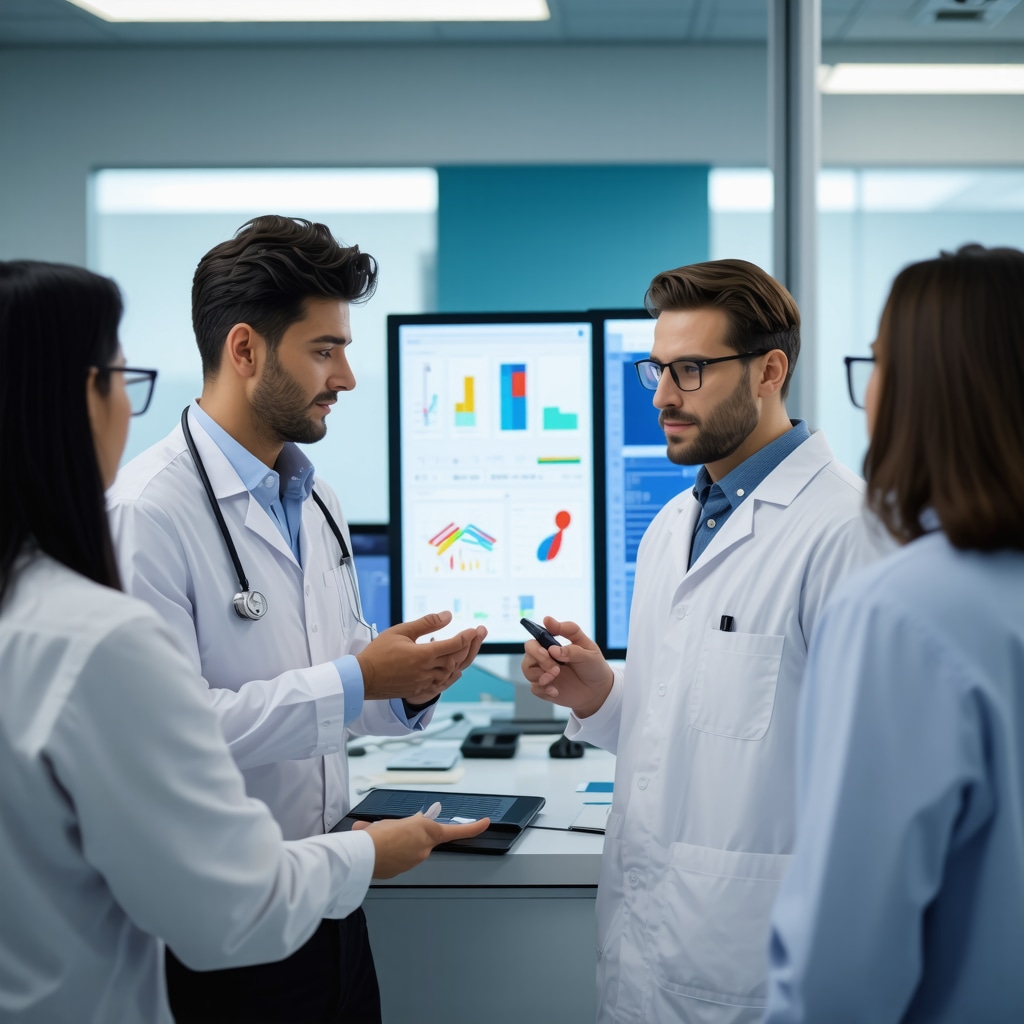 Healthcare professionals reviewing genetic and behavioral data for personalized Tirzepatide weight loss therapy