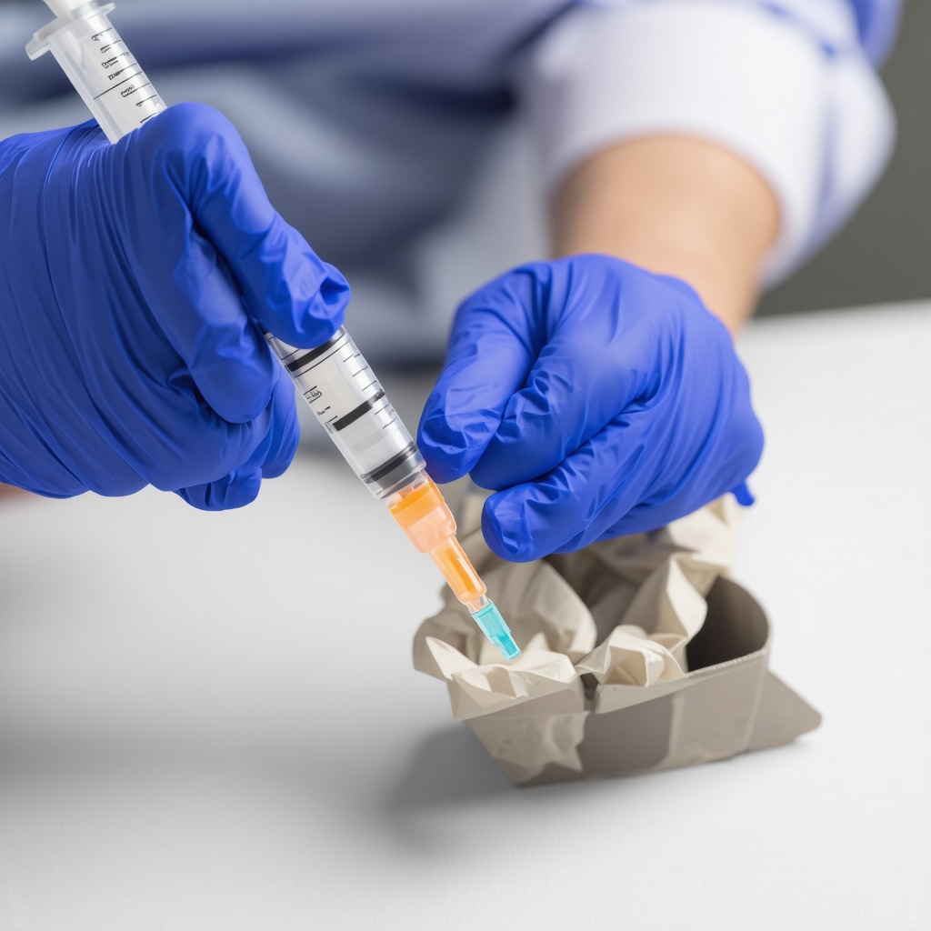 Healthcare professional administering Tirzepatide injection to NJ patient