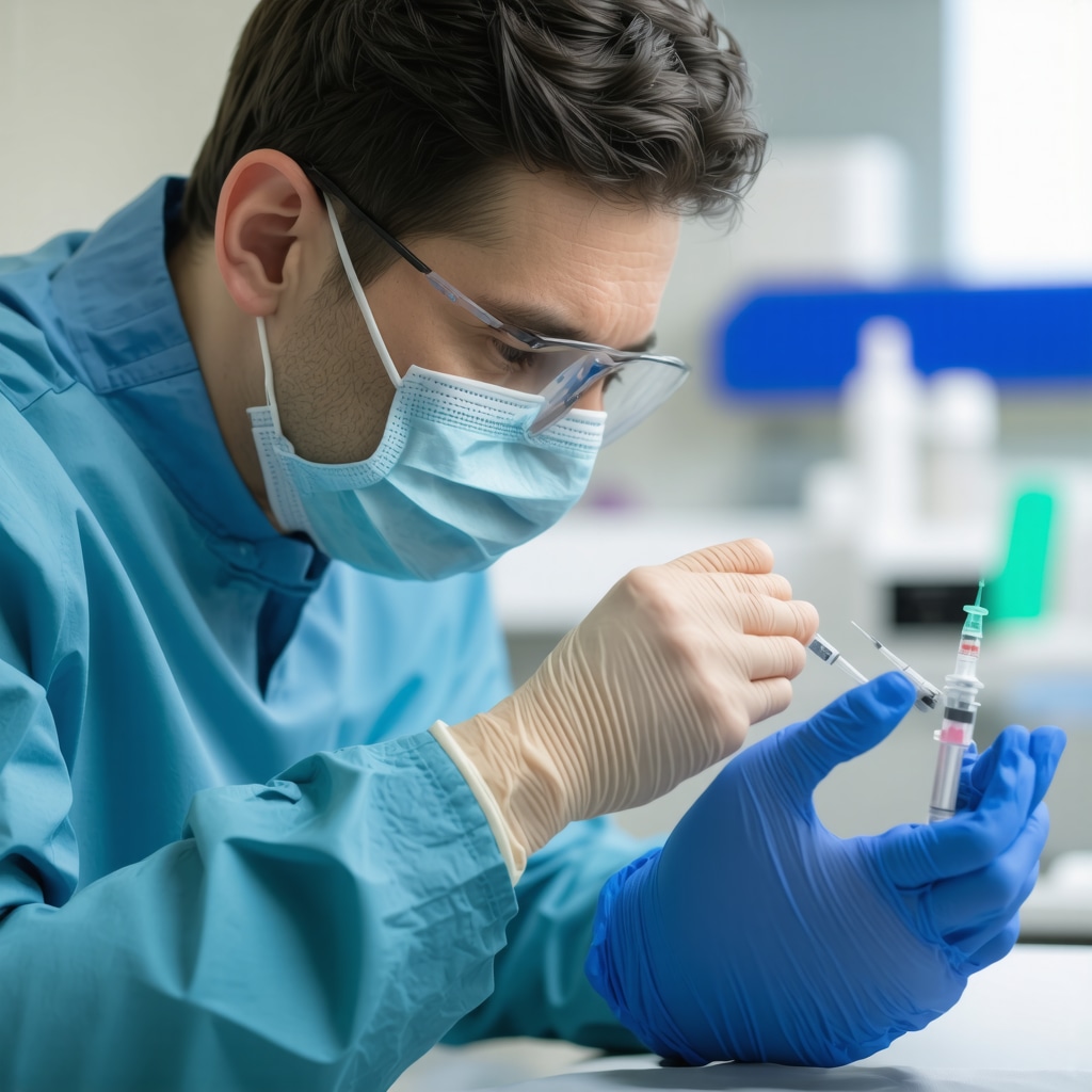 Doctor giving Tirzepatide injection to a patient in New Jersey clinic