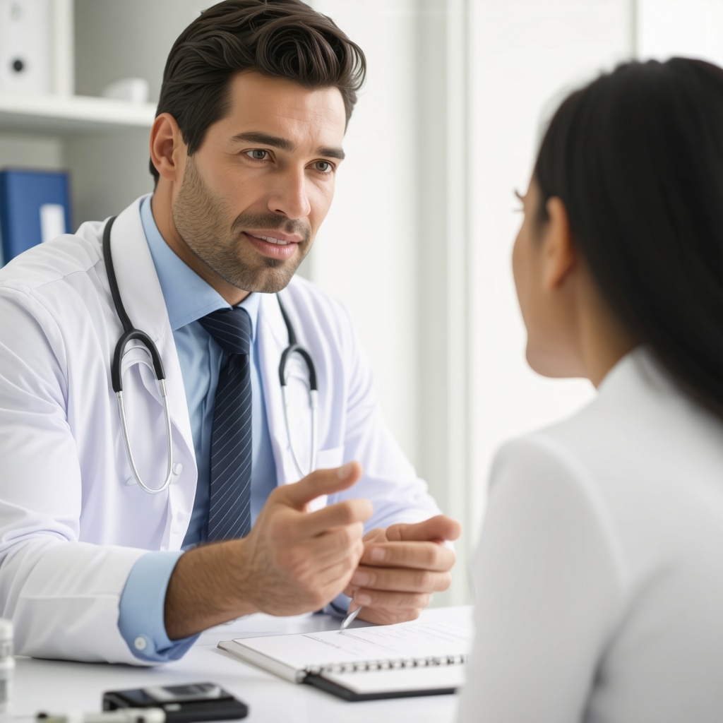 Doctor consulting with patient about Tirzepatide in NJ clinic