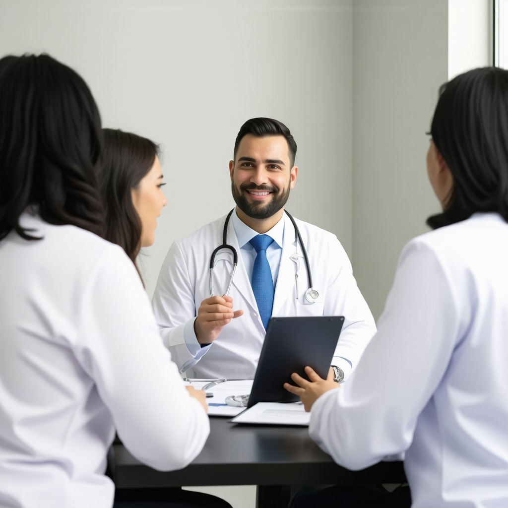 Healthcare team in NJ clinic consulting on Tirzepatide weight loss treatment
