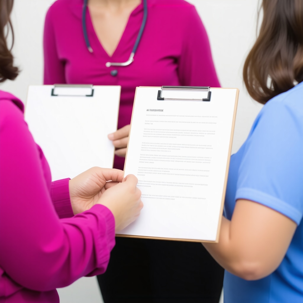 NJ doctor and patient discussing weight loss plan in clinic.