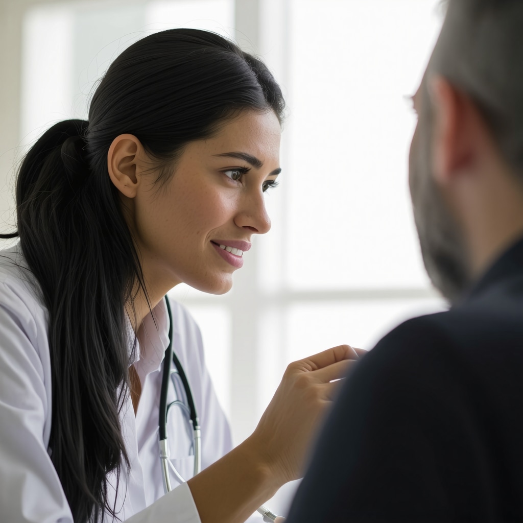 Healthcare professional consulting with a patient about Tirzepatide treatment plan in NJ