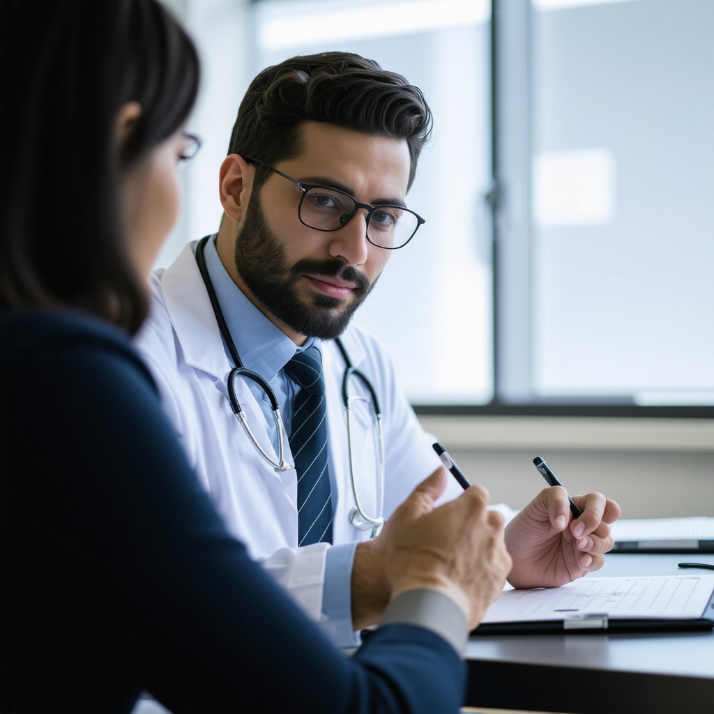 NJ doctor discussing genetic testing and personalized weight management plans with patient
