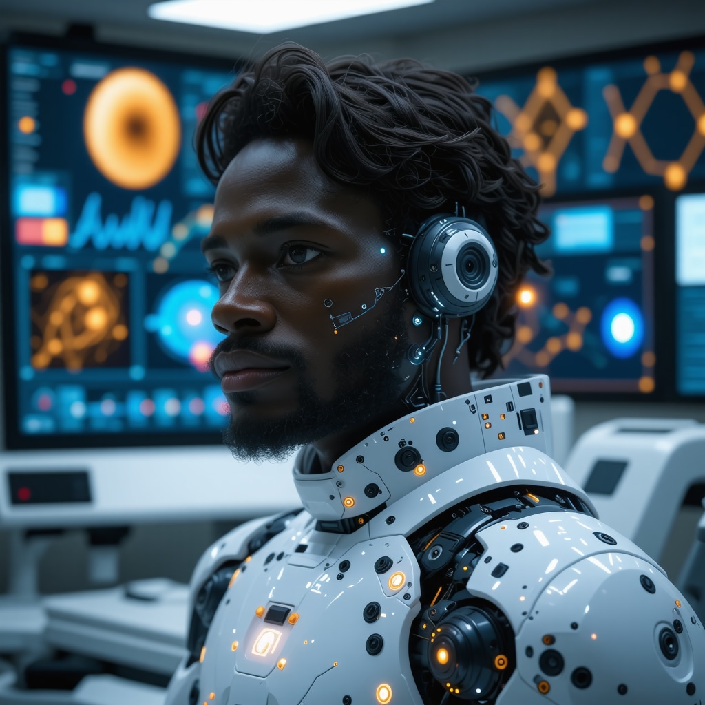 Patient with wearable biosensors monitored by AI for personalized tirzepatide dosing optimization in advanced obesity treatment