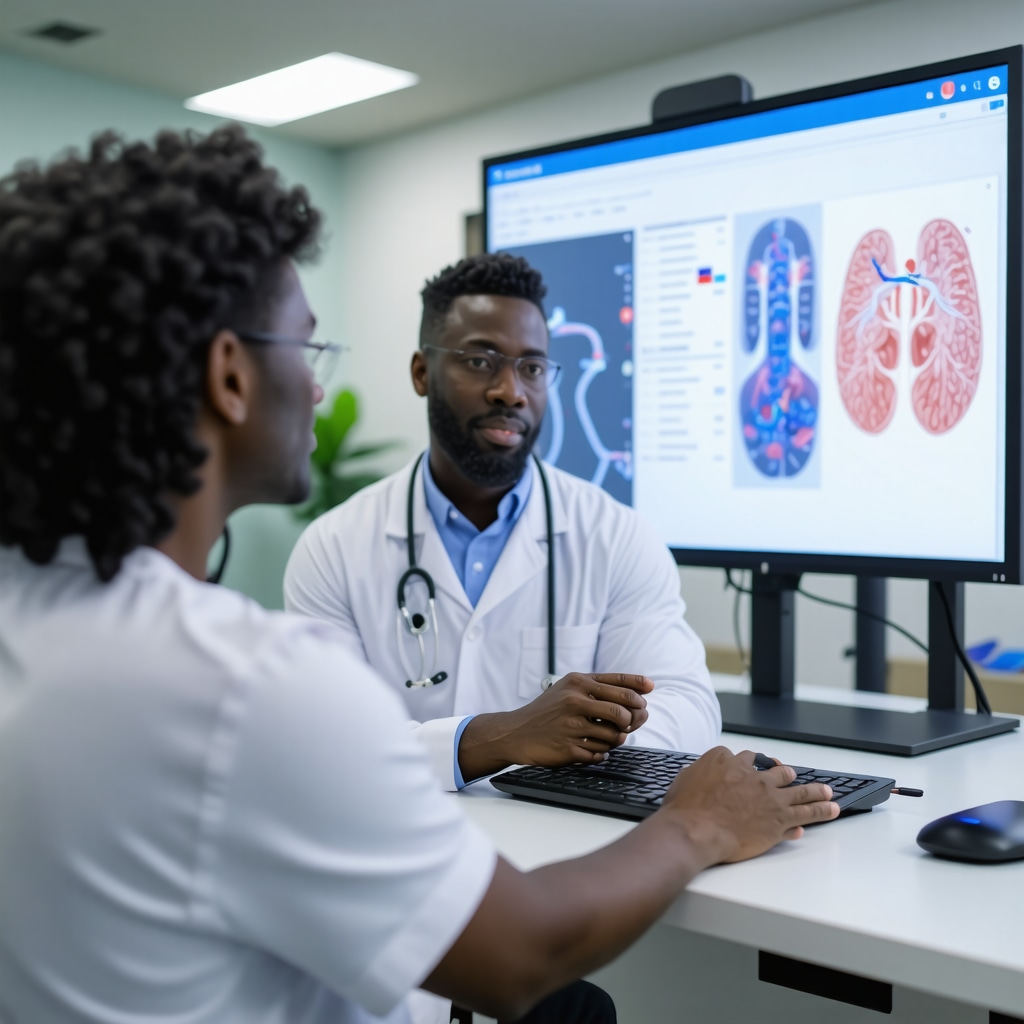 Patient and physician using wearable health devices and AI analytics for personalized Tirzepatide treatment in New Jersey