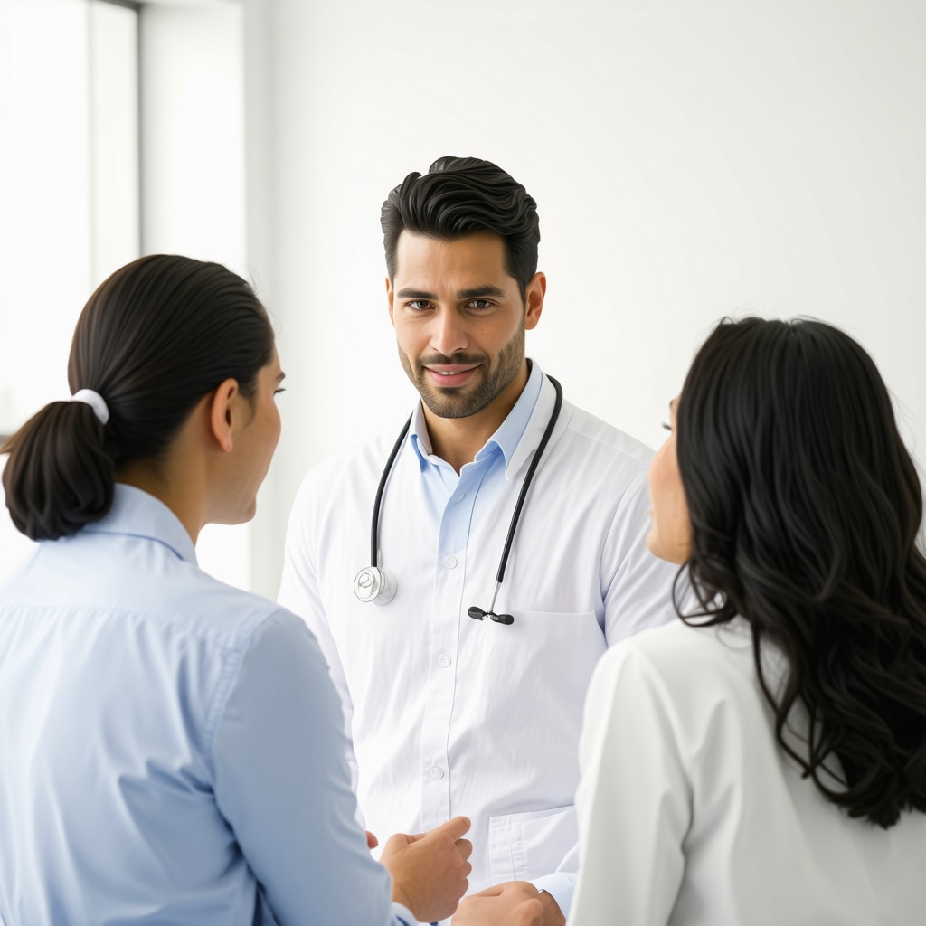 Healthcare professional discussing personalized tirzepatide plan with patient in NJ clinic