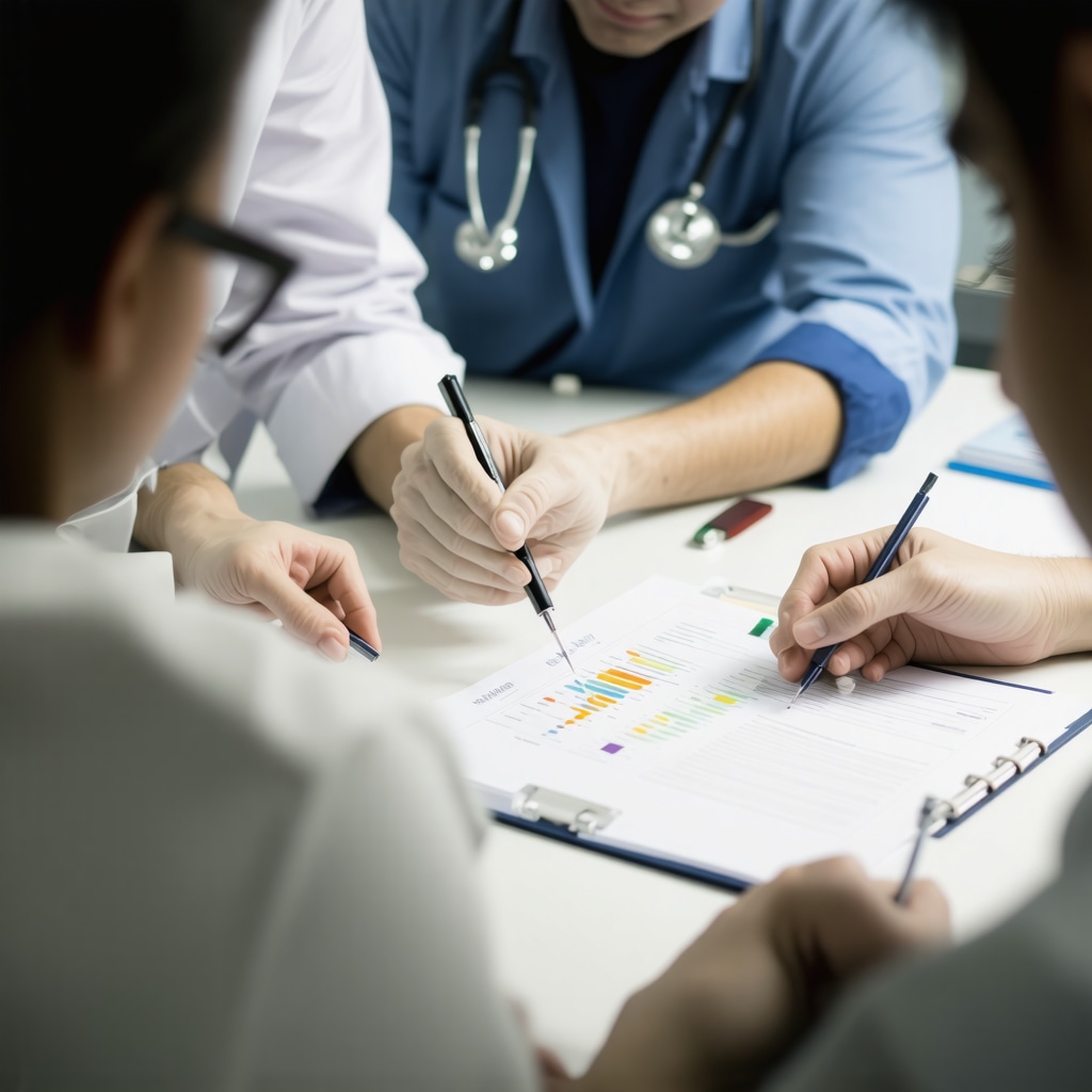 A healthcare team reviewing comprehensive metabolic profiles for customized weight loss strategies