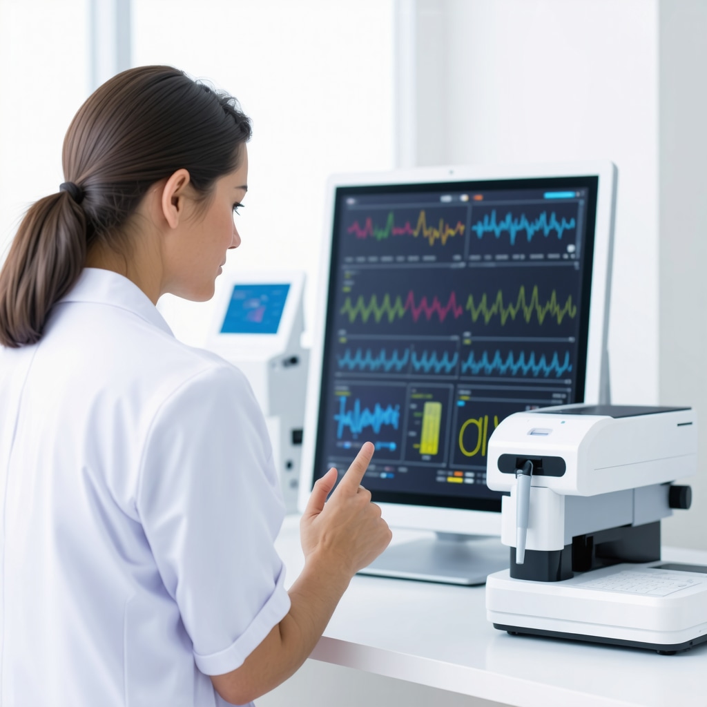 Doctor analyzing genetic and metabolic test results for personalized Tirzepatide therapy.