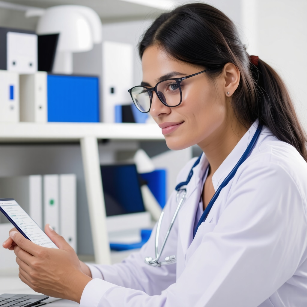 Healthcare professional reviewing patient data for Tirzepatide safety
