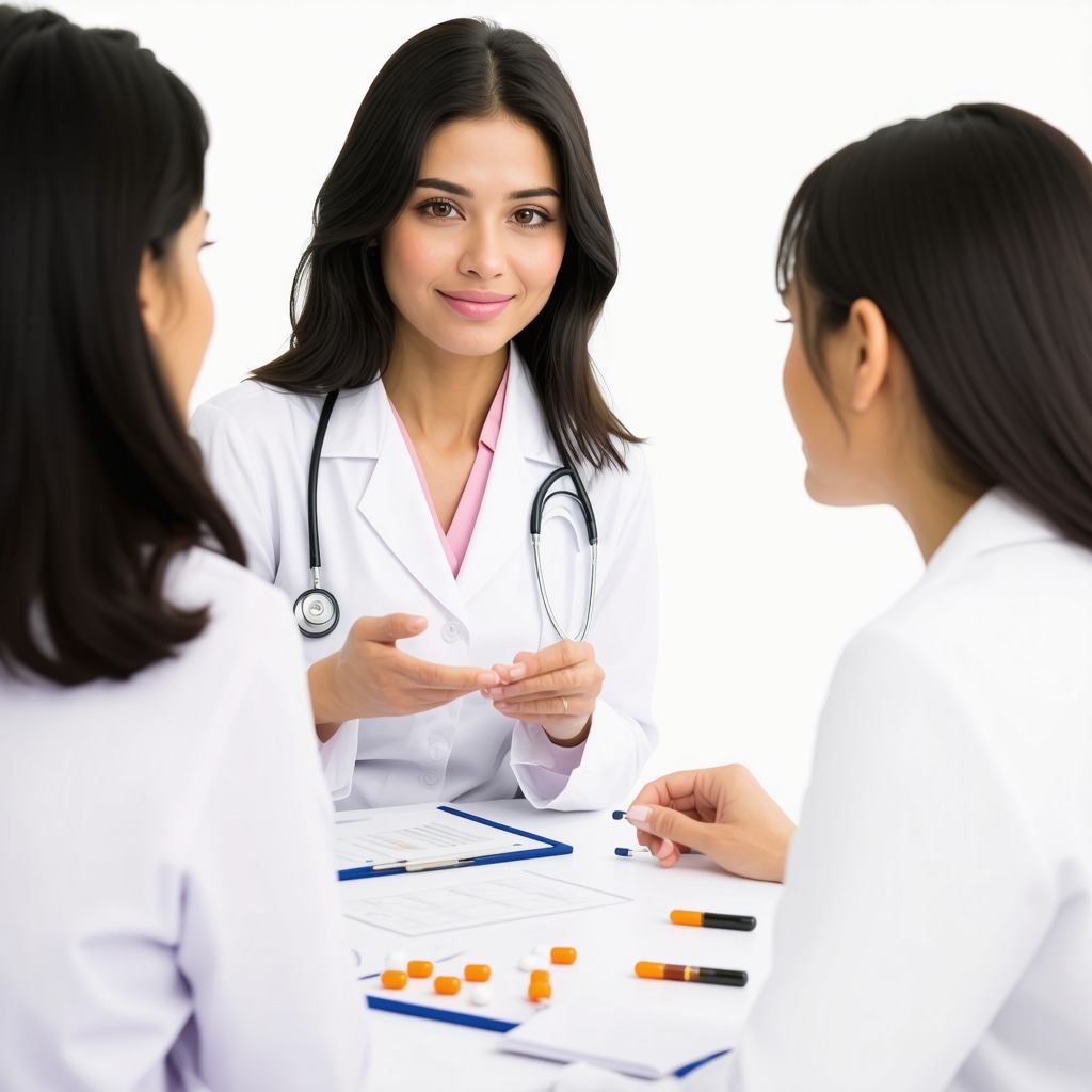 Doctor explaining tirzepatide weight loss treatment to patient in NJ clinic
