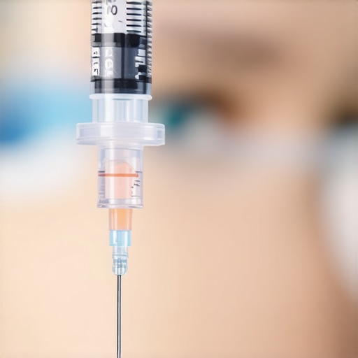 Person receiving a Tirzepatide injection from a healthcare professional in New Jersey