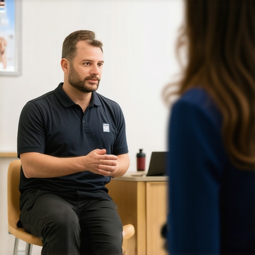 Doctor consulting with patient in NJ clinic about Tirzepatide for weight management.
