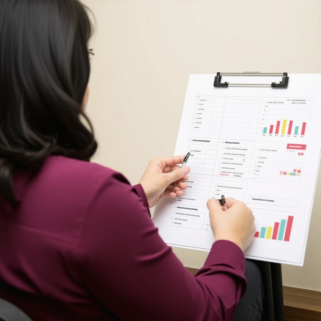 Doctor analyzing hormonal charts with a patient in NJ clinic.