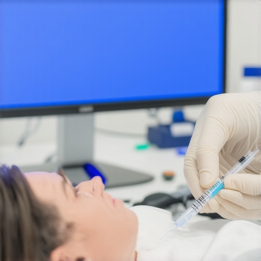 Patient getting weekly Tirzepatide injection at NJ clinic with medical supervision.